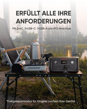 Jackery E500 V2 mit 100 W Solarpanel, Tragbare Powerstation & Solargenerator für Camping, Wohnmobil & Notfälle, 512 Wh, 500 W Dauerleistung, LiFePO4 Akku 6000 Zyklen, 0–80 % in nur 52 Minuten