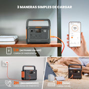 Jackery 240 v2 Solar Generator mit 40W Solarpanel, 256Wh LiFePO4-Batterie, 300W AC & 100W USB-C-Ausgang für Outdoor, Camping & Notfall (2024 Neue)