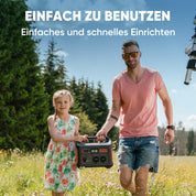 Jackery Explorer 1000, 1002Wh Tragbare Powerstation Mobiler Stromspeicher mit 230V/1000W (Spitze 2000 W) Steckdose, USB und QC, Mobile Stromversorgung für Outdoors