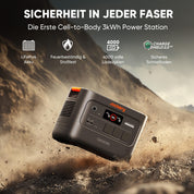 Jackery E3000 v2 Tragbare Powerstation, 3072Wh/3600W (Max 7200W) LiFePO4 Batterie, 1,8h Schnellladung, 2 USB-C PD 100W, Leichter & kompakter Solargenerator für Camping, Wohnmobil & Notstrom